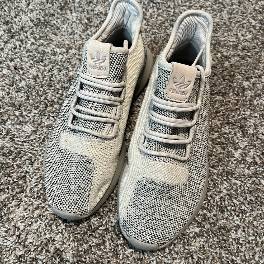 Adidas Ortholite Tubular Shadow Knit Ivory Running Shoes/NWOT/Size 6Y=7.5W